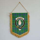 Duncanson Tartan Crest Wall Hanging Banner - Wood Pole
